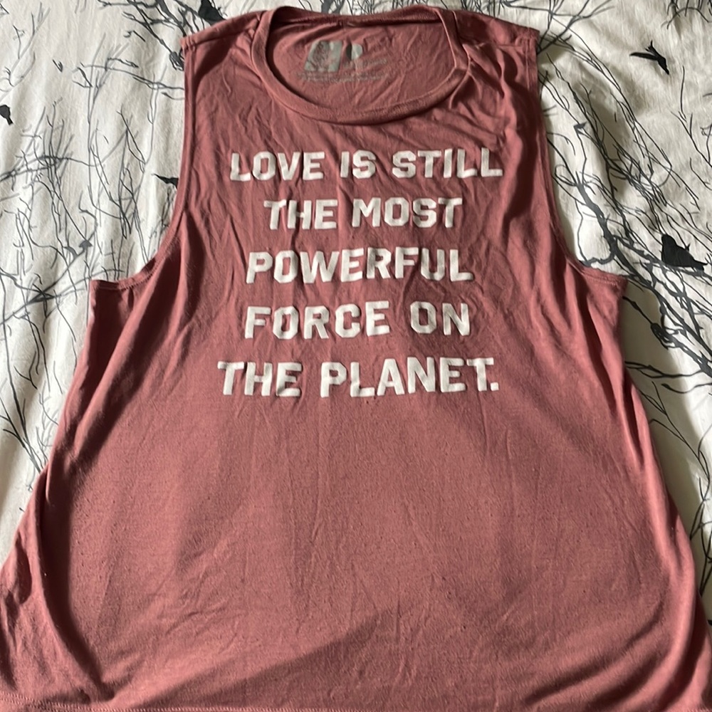 Dusty pink TWLOHA tank